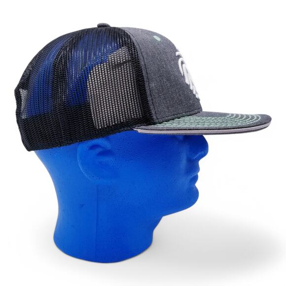 Rythm Full Spectrum 6-Panel Mesh Snapback Trucker Cap Hat Black Green One Size - Picture 6 of 10